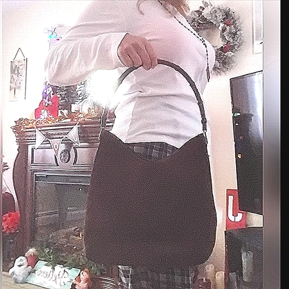 GUCCI SUEDE SHOULDER BAG BROWN SUEDE LEATHER - Picture 16 of 17